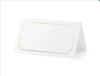 Jmenovky "zlatý rám" 10ks