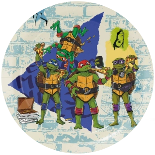 Papírové talíře Želvy Ninja 23cm - 8ks