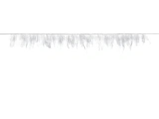 Girlanda peříčková bílá