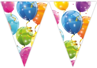 Vlaječková girlanda - Balónky 2,3m