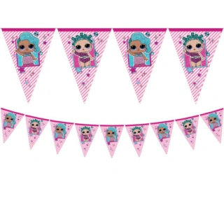 Vlaječková girlanda - LOL (9 vlajek)