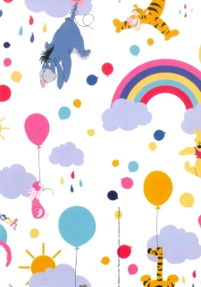 Balicí papír Medvídek Pú 2 x 0,70 m