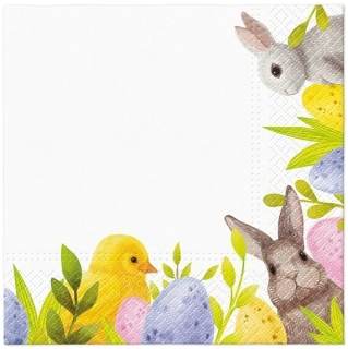 Papírové ubrousky velikonoční zajíček 20ks