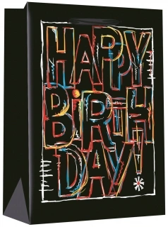 Dárková taška S - Happy Birthday