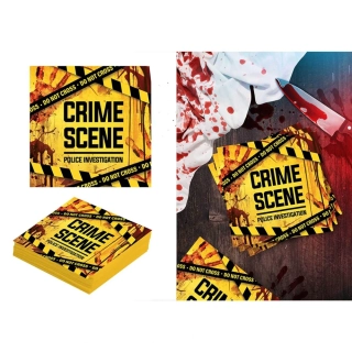 Papírové ubrousky Crime Scene 20 ks