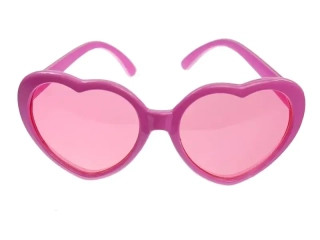 Party brýle srdíčka - růžové 