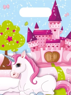 Plastové party tašky Jednorožec 6ks