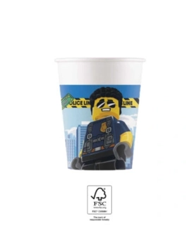 EKO papírové kelímky - Lego city 200ml/8ks