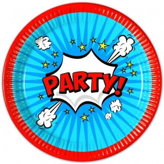 EKO Papírové talíře - Boom párty 23cm/8ks