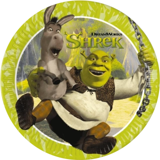 Papírové talíře Shrek 23 cm 8 ks