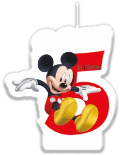 Svíčka Disney Mickey č. 5