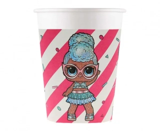 LOL papírové kelímky 8 ks 200 ml