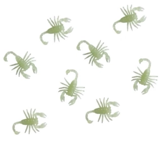 Plastoví škorpioni svítící ve tmě 8 ks