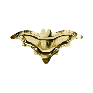 Papírové talířky zlaté - Netopýr 6ks