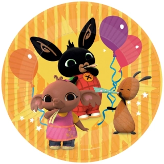 EKO Papírové talíře kralíček Bing - žluté 23 cm