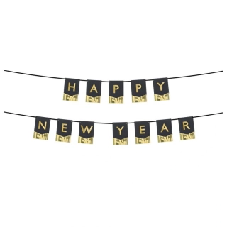 Závěsný banner Happy New Year 135 cm