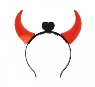 Čertovské rohy na čelence - svítící