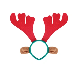 Vánoční čelenka - Sob s ušima