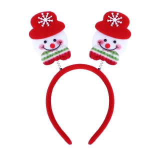 Vánoční čelenka - Sněhulák