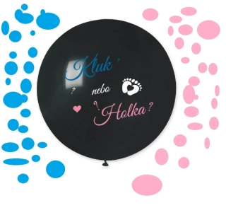 Latexový balonek Kluk nebo holka? 80 cm
