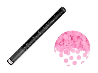 Vystřelovací konfety růžové - Kluk nebo holka 60 cm