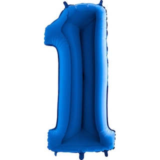 Foliová číslice - tmavě modrá 1 - 102 cm