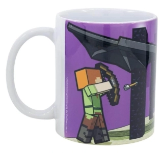 Hrnek Minecraft fialový - keramický