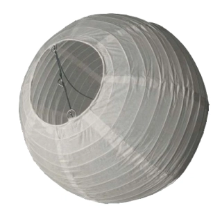 Lampion kulatý 30 cm bílý