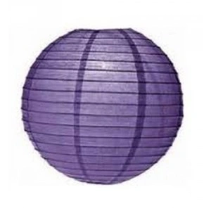 Lampion kulatý 30 cm fialový