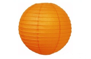 Lampion kulatý 30 cm oranžový