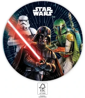 Papírové talíře Star Wars - Galaxie 23cm 8ks