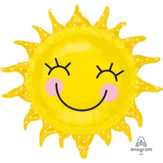 Fóliový balónek sluníčko - 74 x 71 cm