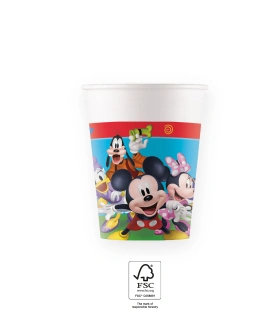 EKO Papírové kelímky - Mickey Mouse (Rock the House) 200ml/8ks