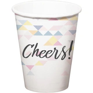 Papírové kelímky perleťové Cheers 6 ks