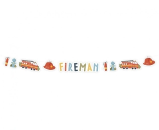 Papírová girlanda Hasičská - Fireman - 300 cm