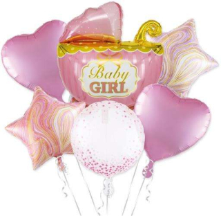 Sada balonků Baby Girl 6 ks