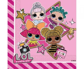 Party papírové ubrousky LOL Suprise 20 ks