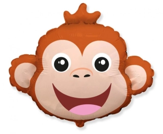 Fóliový balónek hlava - Opička 61 cm