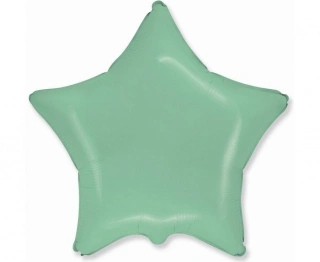 Foliový balonek hvězda macaron mint 45 cm - Nebalený