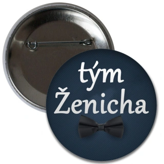 Placka Tým Ženicha 6 cm