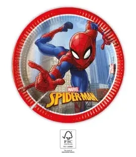 EKO papírové talíře Spiderman - Crime Frighter 20cm/8ks