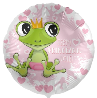 Fóliový balónek Jsem Princezna vole CZ - 43cm