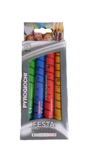 Fontánky na dort barevné 4 ks