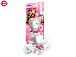 Dortová fontána hrací - svícen - Hello Kitty