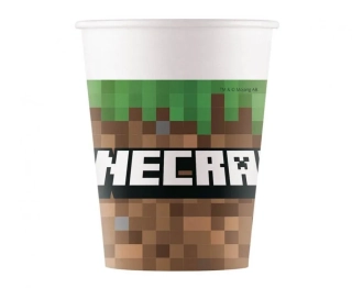 Papírové kelímky Minecraft 8ks