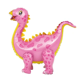 4D Foliový balonek Stegosaurus růžový - 92 x 58 cm