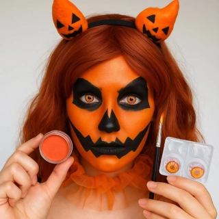 Halloweenská make-up sada – Děsivá dýně
