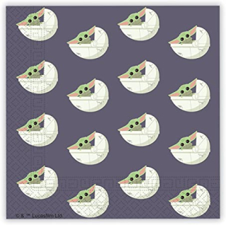 EKO Papírové ubrousky - STAR WARS Mandalorian 33x33 cm / 20 ks