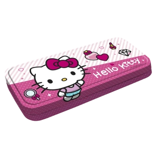 Hello Kitty třípatrové plechové pouzdro