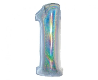 Foliová číslice - Holografická 1 - 76 cm